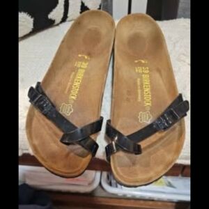 Birkenstock Black Cross-Strap Sandals